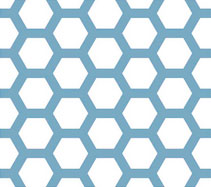 Furos Hexagonais - Centros 7mm