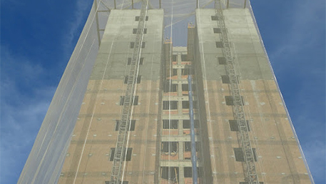 Tela Fachadeira em Obra